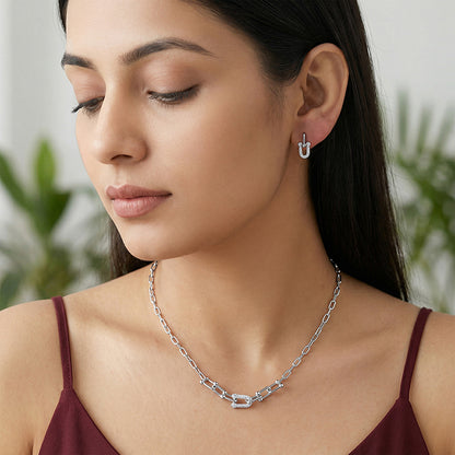 Silver Graduated Link Set