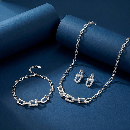 Silver Graduated Link Set of 3