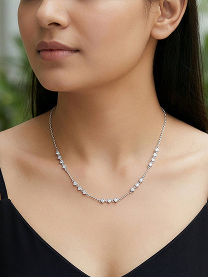 Silver Lovely You Necklace