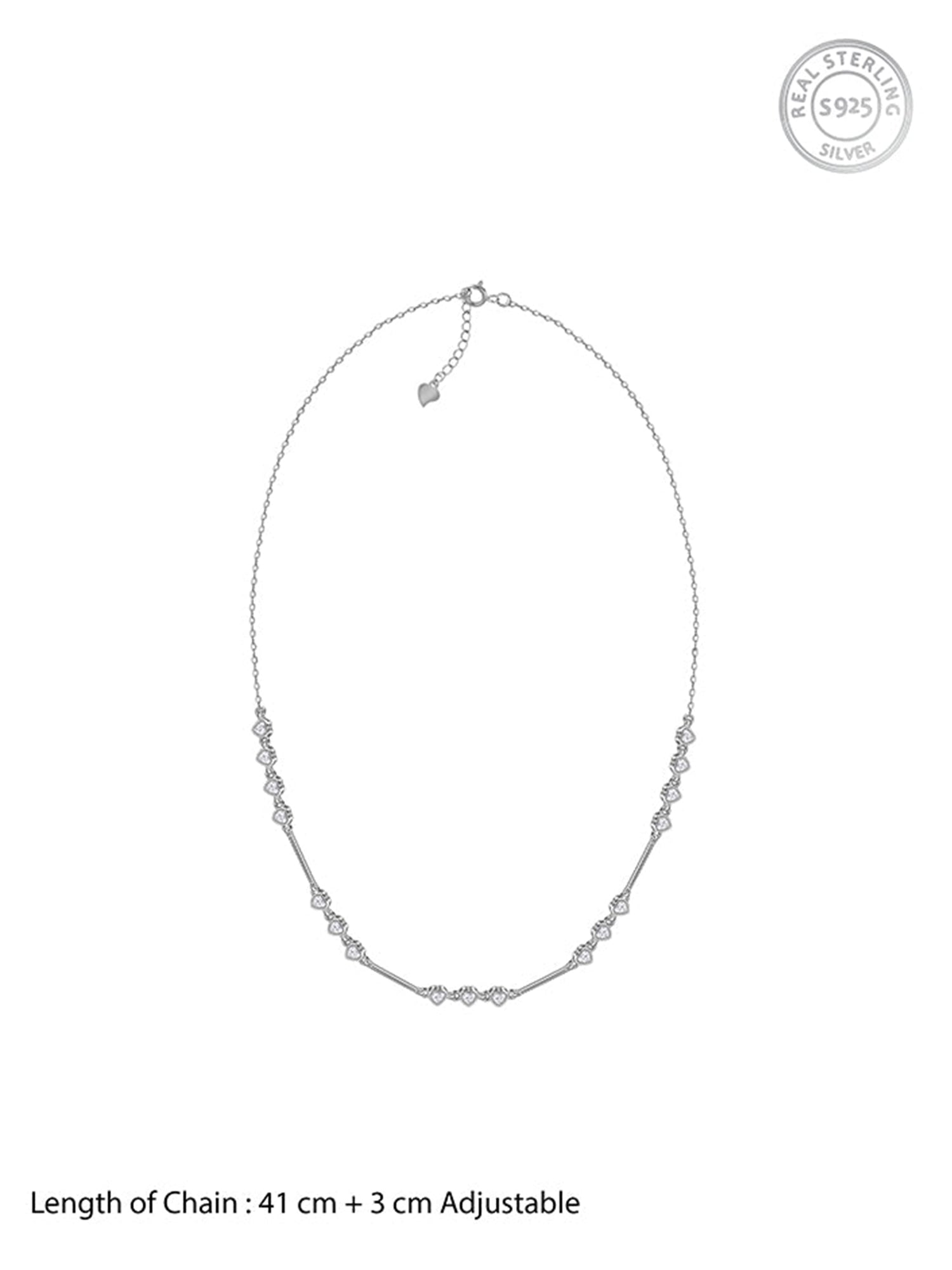 Silver Lovely You Necklace