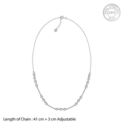 Silver Lovely You Necklace