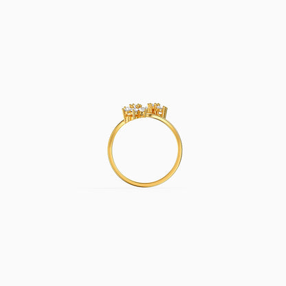 Golden Starlet Bloom Ring (Size 12)