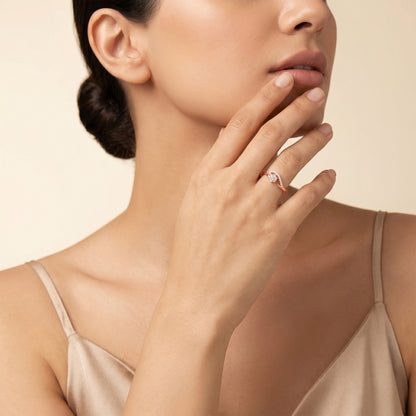 Rose Gold Blooming Flor Ring (Size 12)