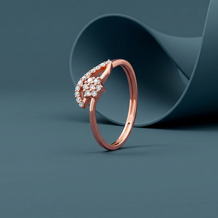 Rose Gold Blooming Flor Ring (Size 12)