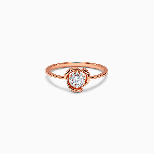 Rose Gold Mystical Rose Ring (Size 12)