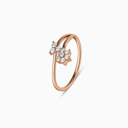 Rose Gold Pretty Tulip Ring (Size 12)