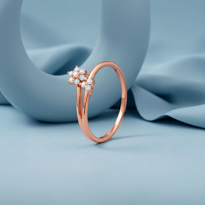 Rose Gold Pretty Tulip Ring (Size 12)