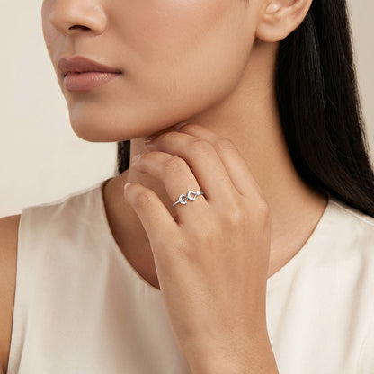 Silver Mist Edge Ring (Size 12)