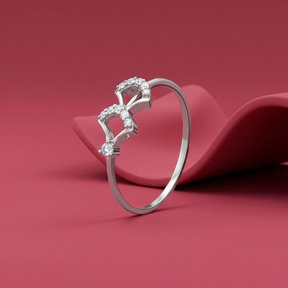 Silver Mist Edge Ring (Size 12)
