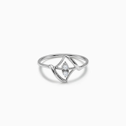 Silver Unique Shine Ring (Size 12)
