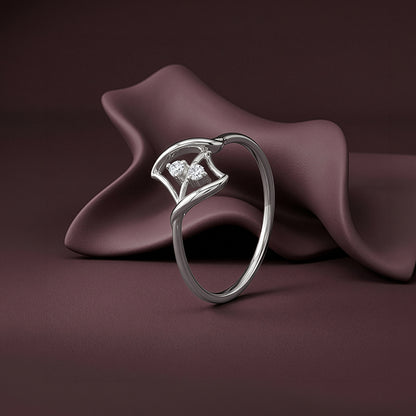 Silver Unique Shine Ring (Size 12)