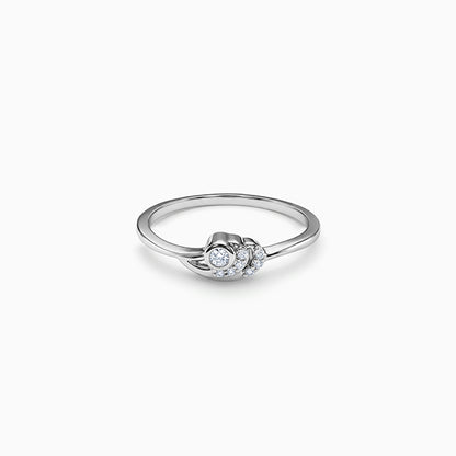 Silver Eclipse Twist Ring (Size 12)