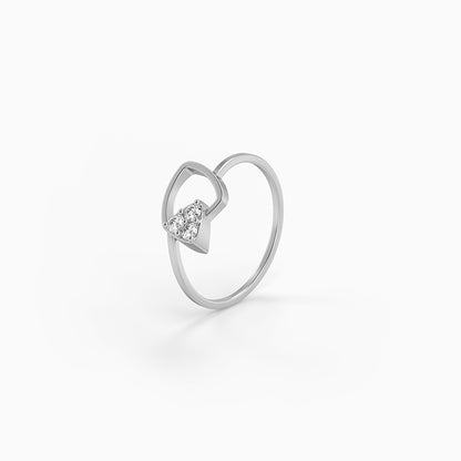 Silver Edge Gleam Ring (Size 12)