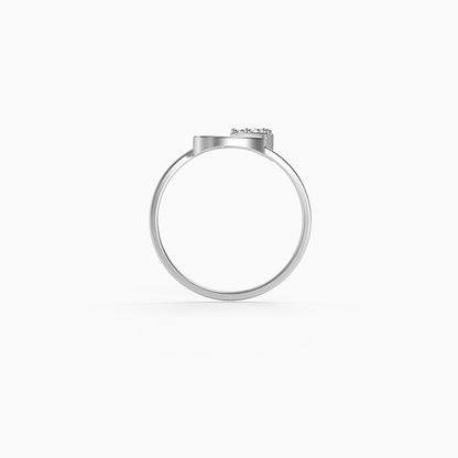 Silver Edge Gleam Ring (Size 12)