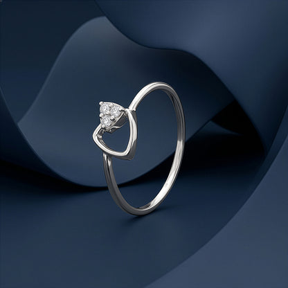 Silver Edge Gleam Ring (Size 12)