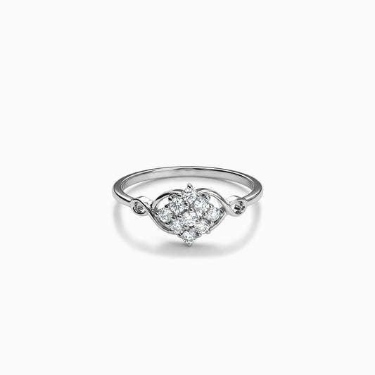 Silver Shiny Crown Ring (Size 12)