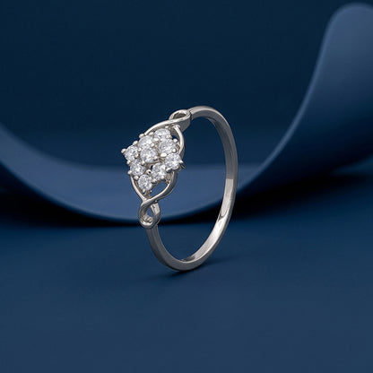 Silver Shiny Crown Ring (Size 12)