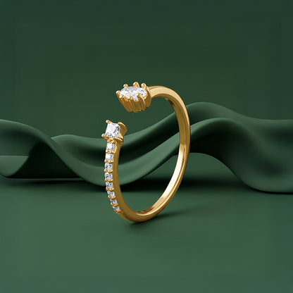 Golden Modern Muse Ring (Size 11)