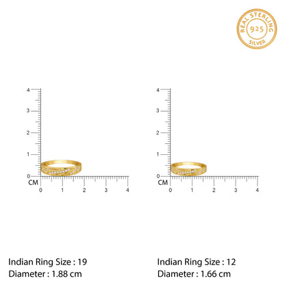 Golden Harmony Couple Rings