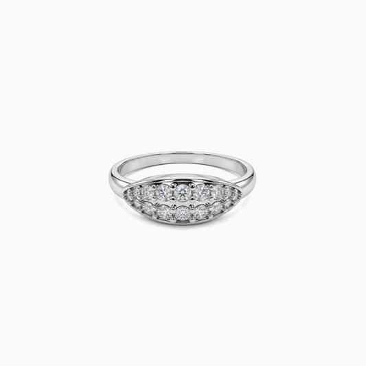 Silver Navette Ring (Size 12)
