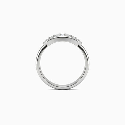 Silver Navette Ring (Size 12)