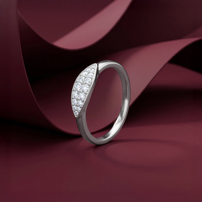 Silver Navette Ring (Size 12)