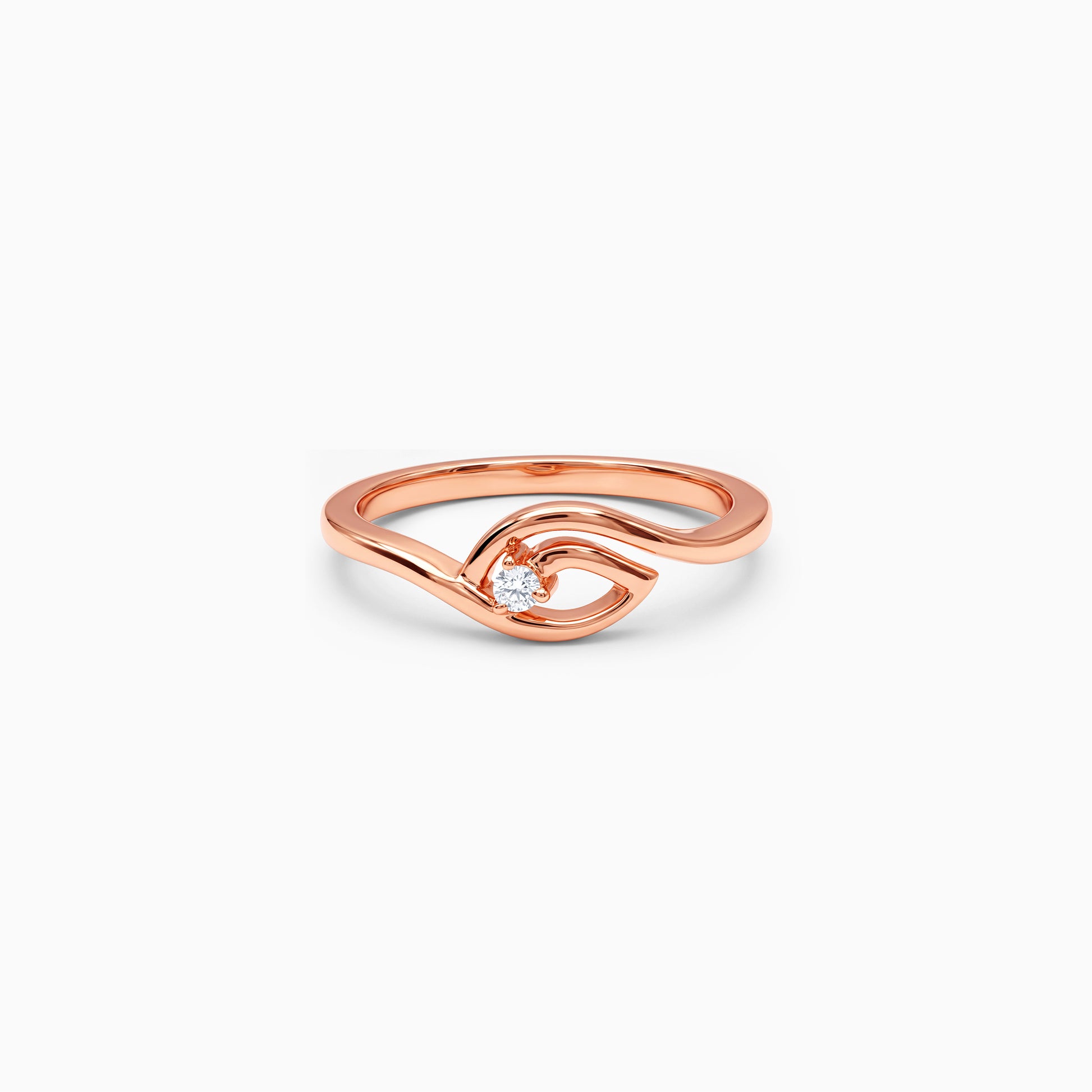 Rose Gold Georgia Knot Ring (Size 12)