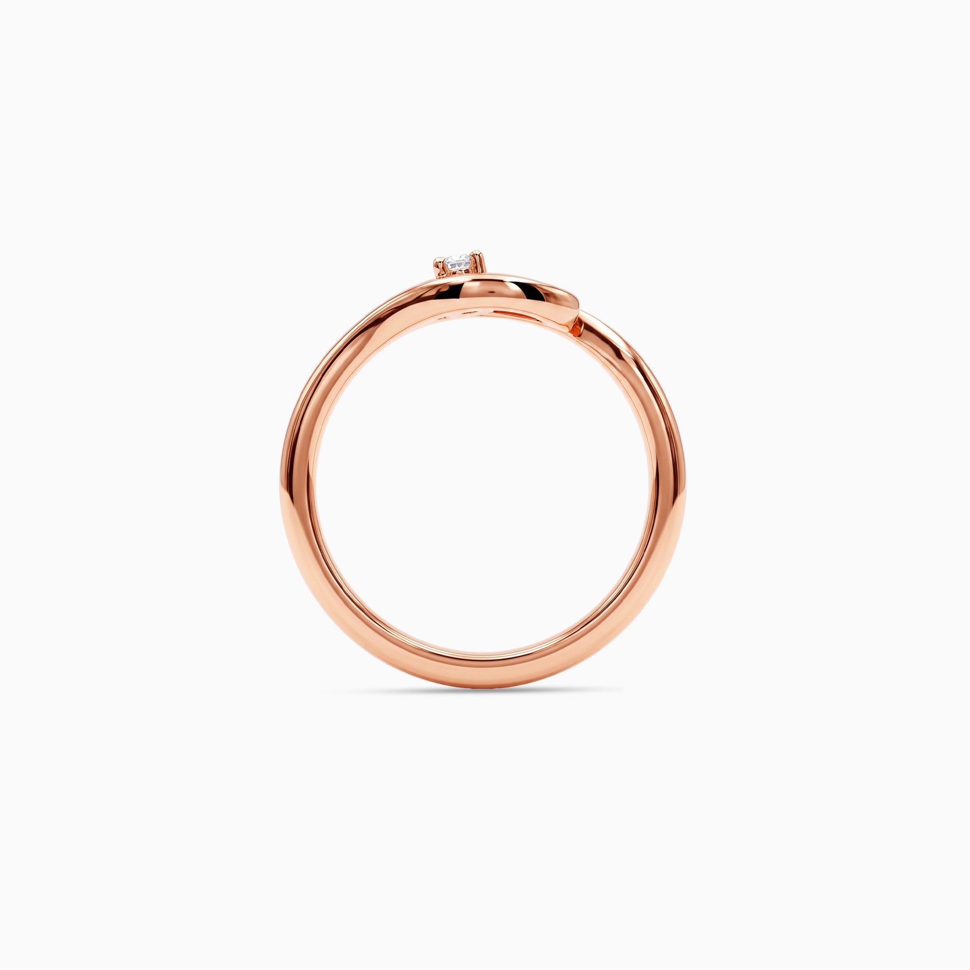 Rose Gold Georgia Knot Ring (Size 12)