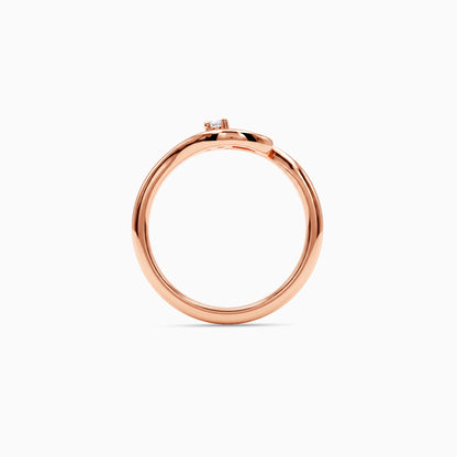 Rose Gold Georgia Knot Ring (Size 12)