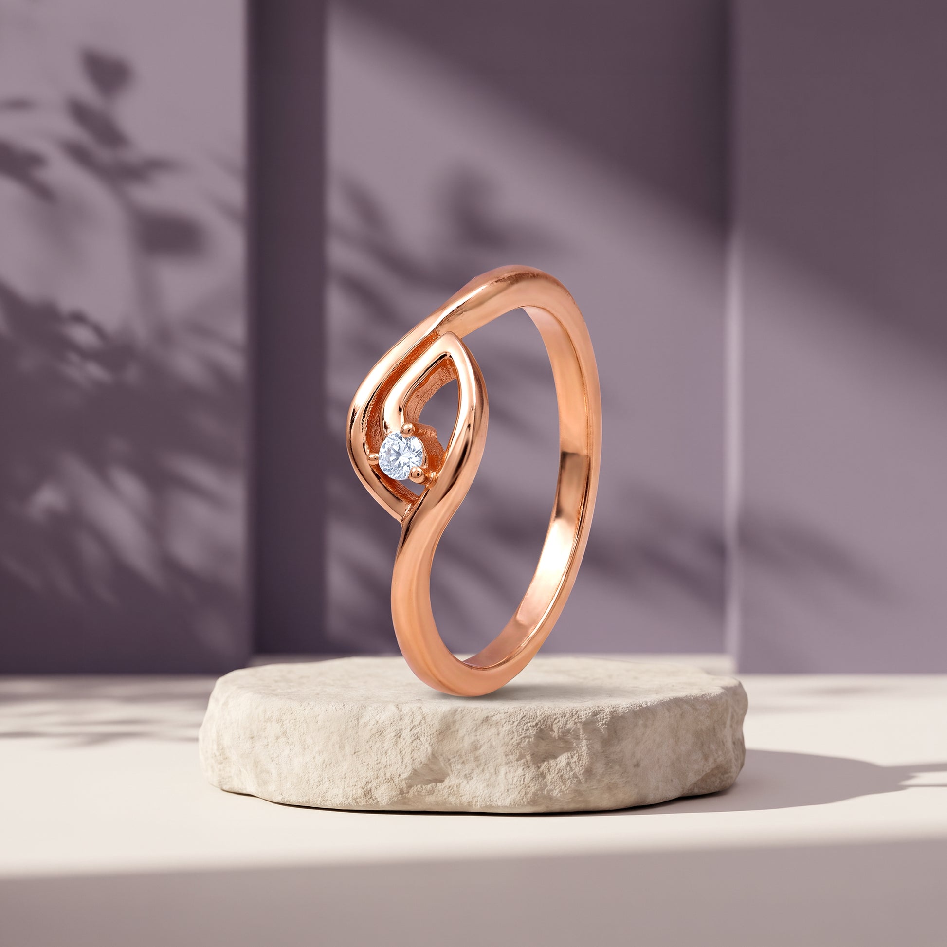 Rose Gold Georgia Knot Ring (Size 12)