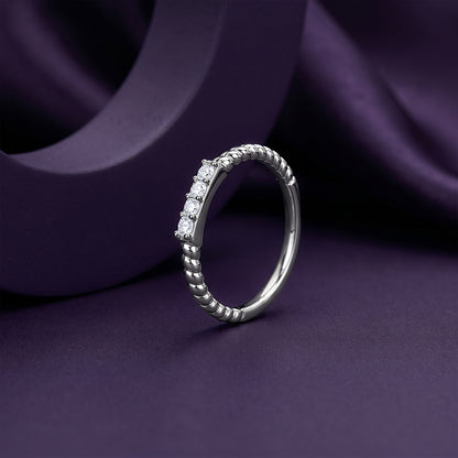 Silver Sparkling Crush Ring (Size 12)