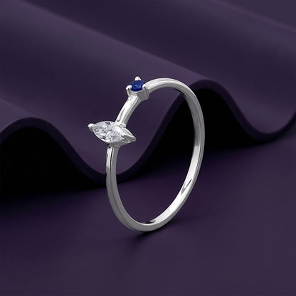 Silver Dynamic Duo Ring (Size 12)