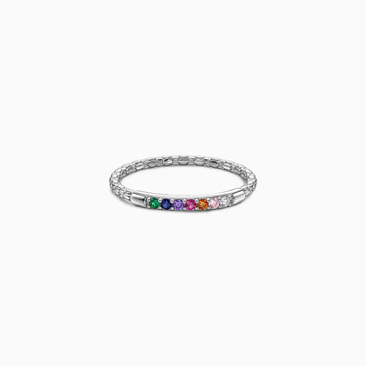 Silver Hammered Ring (Size 12)