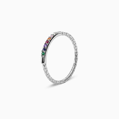 Silver Hammered Ring (Size 12)