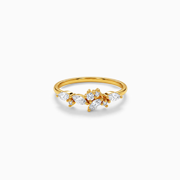 Golden Ember Crown Ring (Size 12)