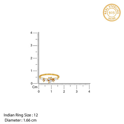 Golden Ember Crown Ring (Size 12)