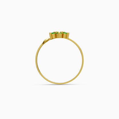 Golden Viridia Blossom Ring (Size 12)