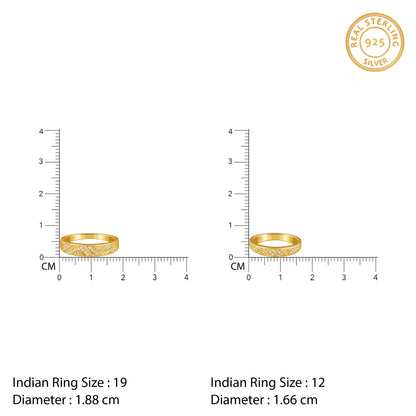 Golden Aztec Shine Couple Rings