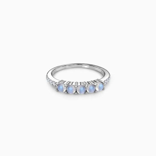 Silver Cabochon Ring (Size 12)