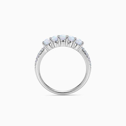 Silver Cabochon Ring (Size 12)