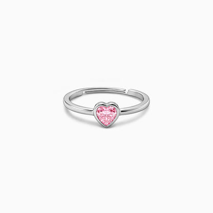 Silver Rosetta Heart Ring (Size 14)