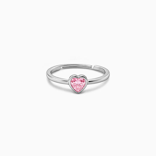 Silver Rosetta Heart Ring (Size 14)
