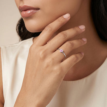 Silver Rosetta Heart Ring (Size 14)