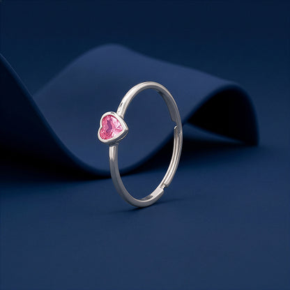 Silver Rosetta Heart Ring (Size 14)