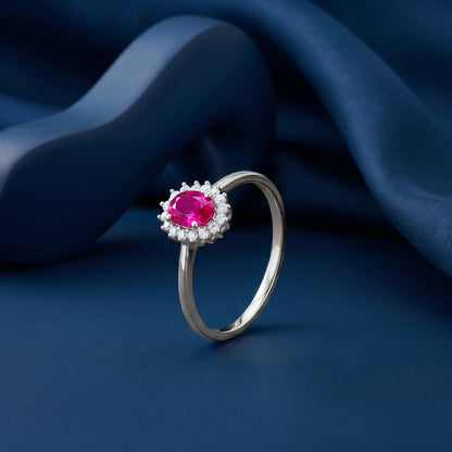 Silver Noctis Petalstone Ring (Size 12)