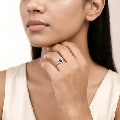 Silver Iris Verdant Ring (Size 12)