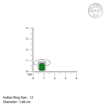 Silver Iris Verdant Ring (Size 12)