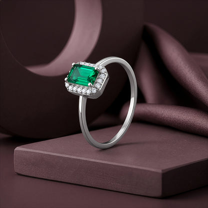 Silver Iris Verdant Ring (Size 12)