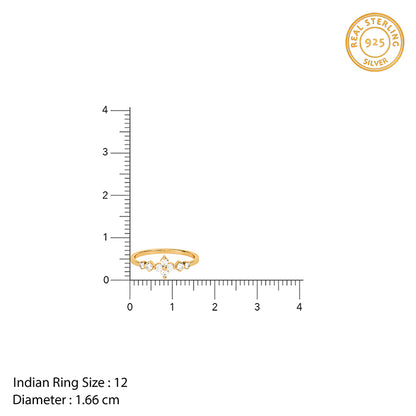 Golden Emberleaf Ring (Size 12)