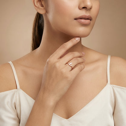 Rose Gold Aphrodite Shine Ring (Size 12)